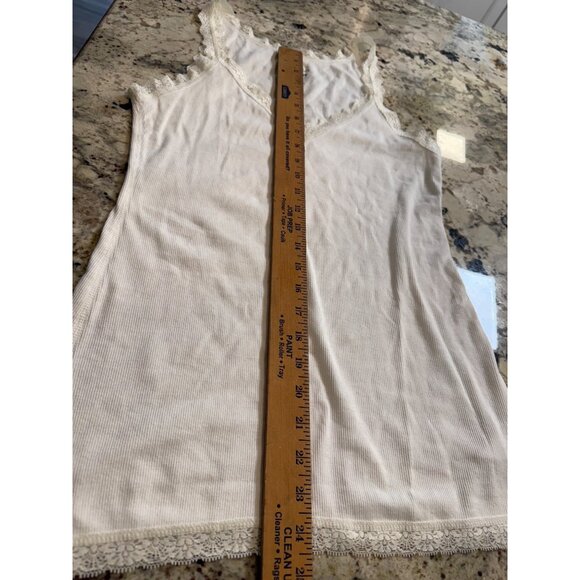 VTG OLD NAVY Lace Trim Cami Tank Top ASO Elena Gilbert ALT Lg Grunge Y2K Fairy - Picture 7 of 8